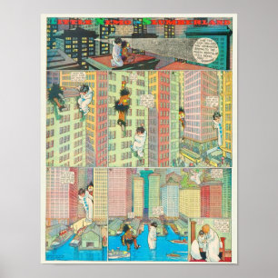Póster Tira cómica de Little Nemo Vintage