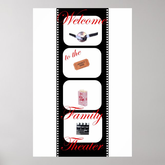 Póster Tira de película: Personalizada (Frente)