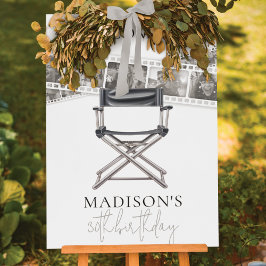 Póster Tira de película personalizada de Rótulo de cumple