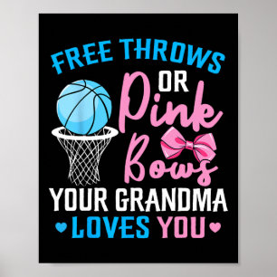 Póster Tira libre o arcos rosados a la abuela le ama el g