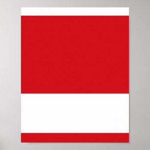 Póster Tirado rojo