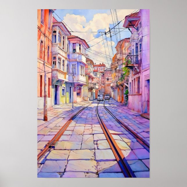 Póster Tirana Albania Urban Art Poster (Frente)