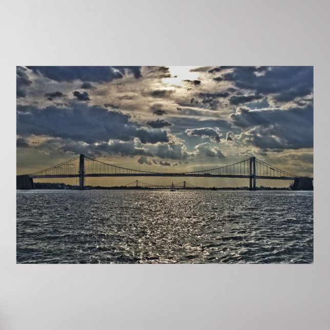 Póster Tirar puentes de cuello y blanco (Frente)