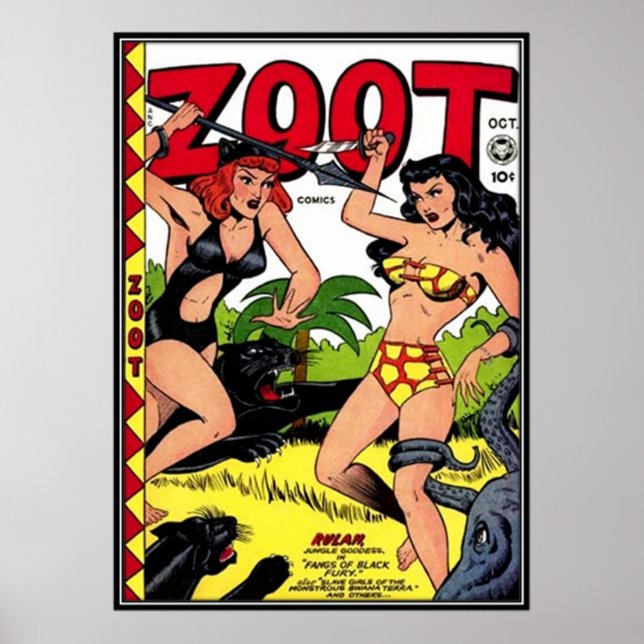 Póster Tiras cómicas antiguas - (Frente)