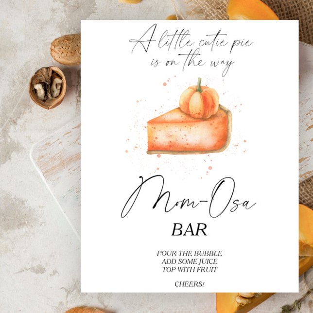 Póster Tiras de calabaza ducha de bebé Barra de Momosa (Subido por el creador)