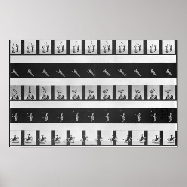 Póster Tiras de imagen para un praxinoscopio (Frente)