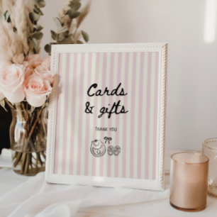 Póster Tiras de Rosa suave para tarjetas y regalos Baby S