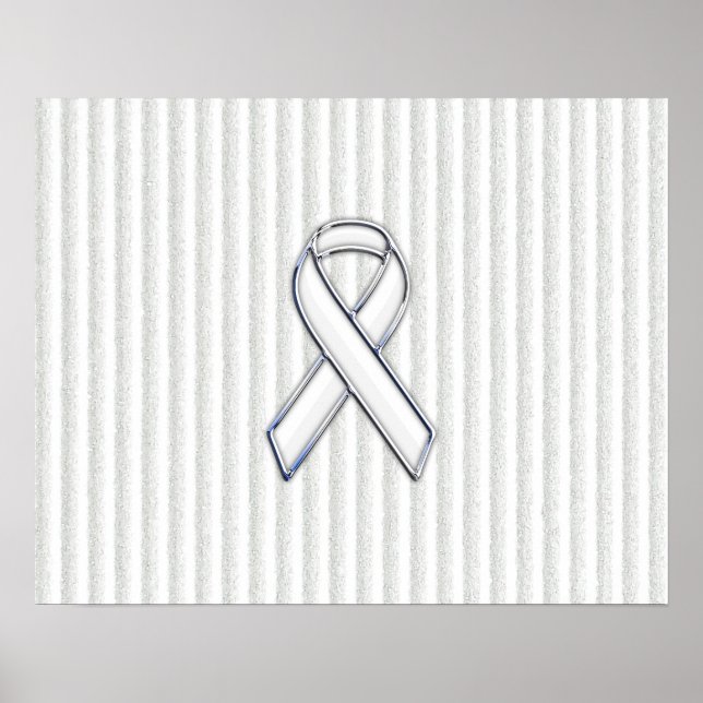 Póster Tiras de sensibilización blancas sobre la cinta bl (Frente)