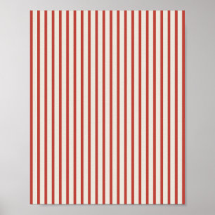 Póster Tiras Rojas Y De Crema