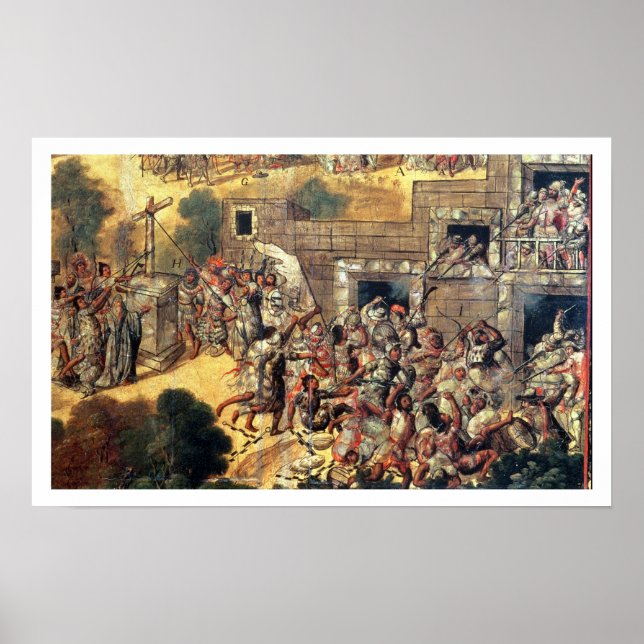 Póster Tire hacia abajo de la cruz frente a los ídolos y  (Frente)