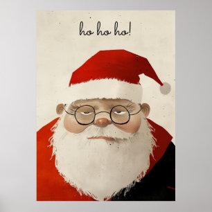 Póster Tired Santa