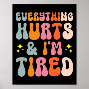 Póster Tiredness Gym Entrenador Atleta Correr todo H