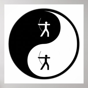 Póster Tiro al arco de Yin Yang