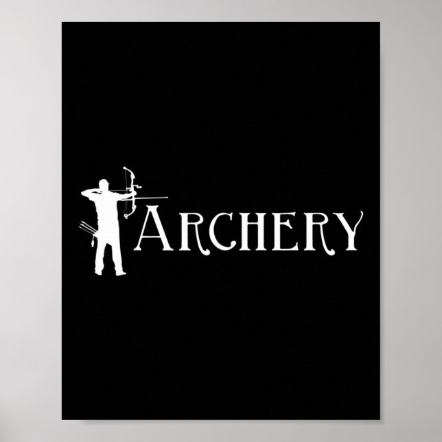 Póster Tiro con arco - Bowman Archer Bow Hunt Lover Bowhu (Frente)