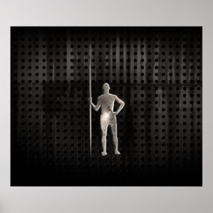 Póster Tiro de jabalina; Guay