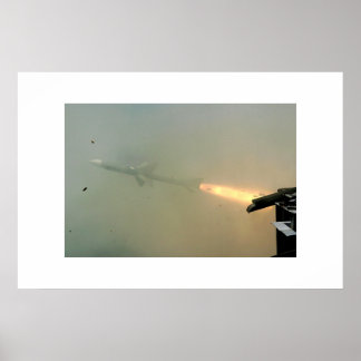 Póster tiro de misiles