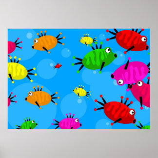 Póster Tiro de pescado