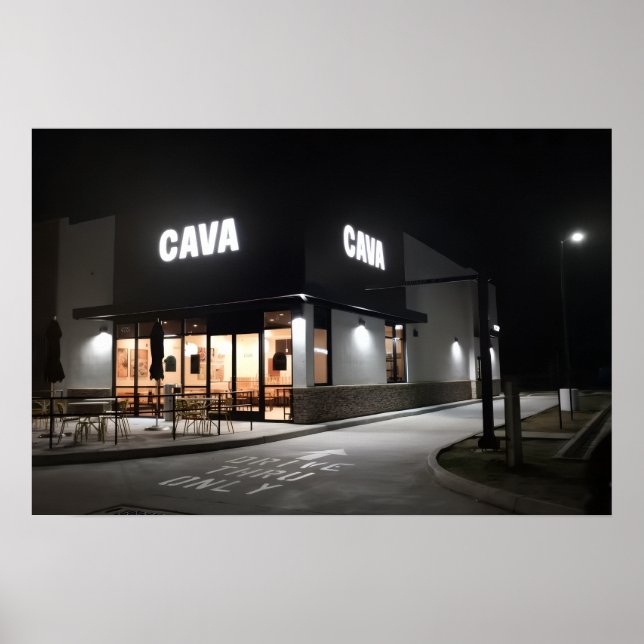 Póster Tiro nocturno de Cava (Frente)