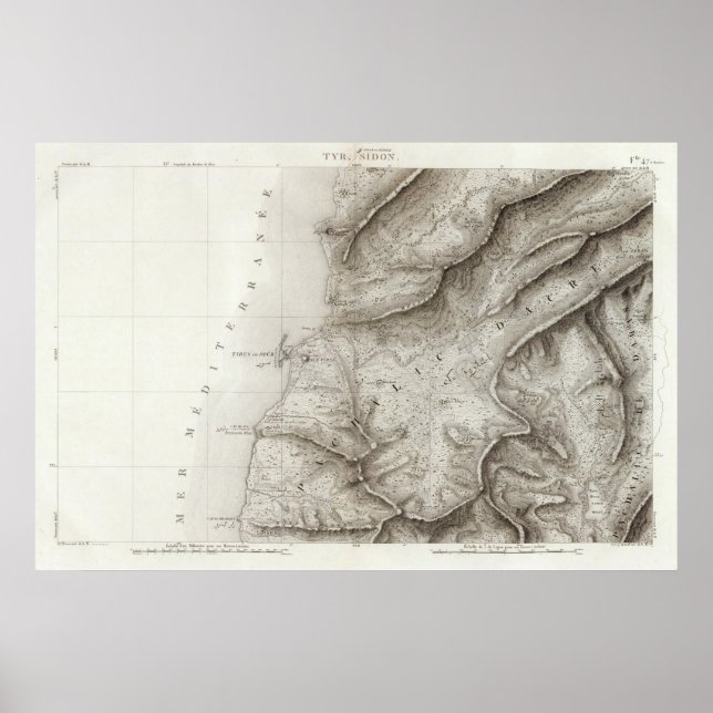 Póster Tiro, Sidón, Israel (Frente)