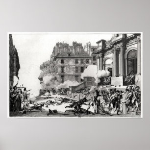 Póster Tiroteo antes de la iglesia St. Roch en París