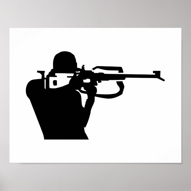 Póster Tiroteo de biatlón (Frente)