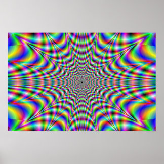 Póster tiroteo - ilusión óptica