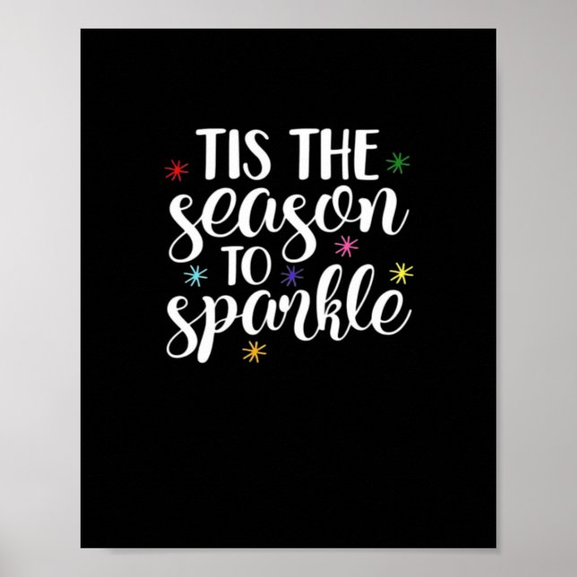 Póster Tis Season To Sparkle Aesthetic Classic (Frente)