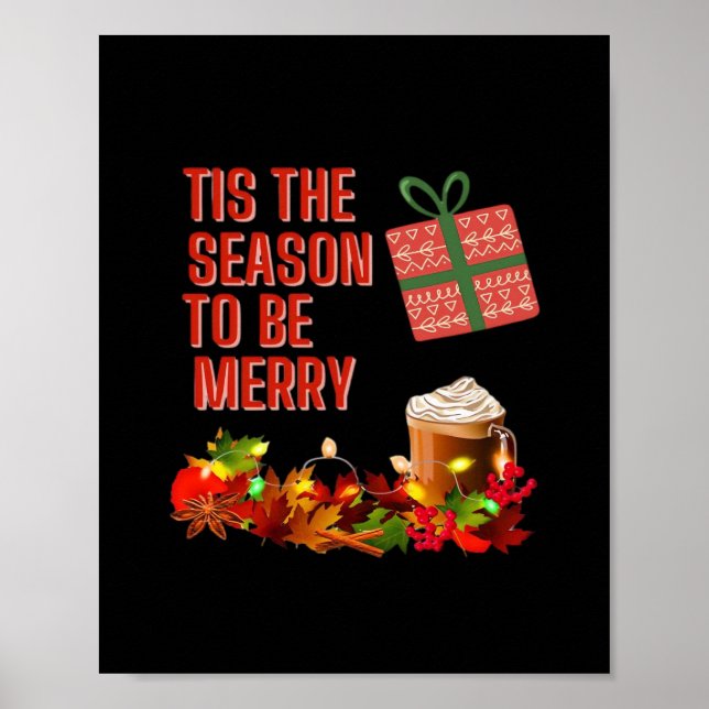 Póster Tis The Season To Merry Aesthetic Unique (Frente)