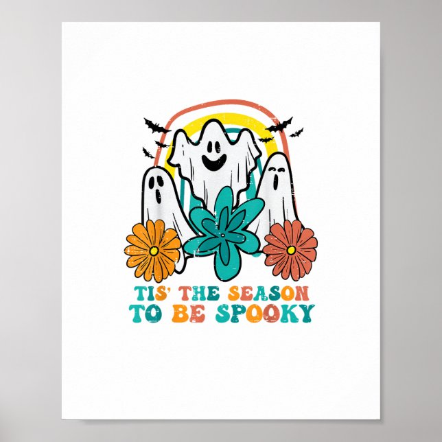 Póster Tis The Season To Spooky Retro Halloween Women (Frente)