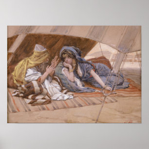 Póster Tissot - El consejo de Abram a Sarai