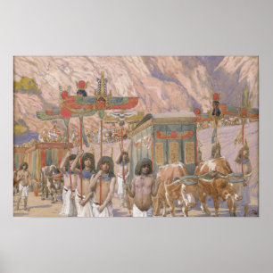 Póster Tissot - El cuerpo de Jacob es llevado a Egipto 18