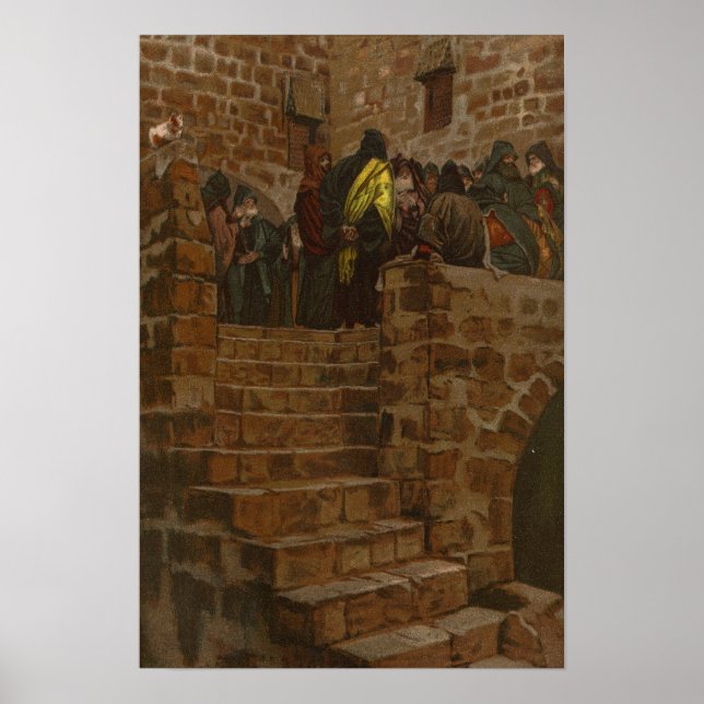Póster Tissot - El mal consejo de Caifás (Frente)