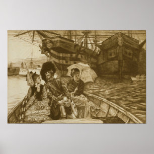 Póster Tissot - Entre Les Deux Mon Coeur Balance 1877
