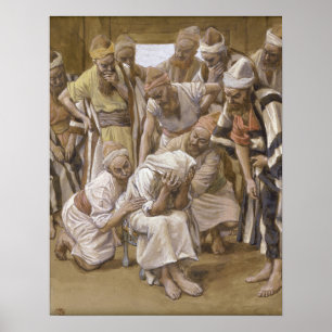 Póster Tissot - Jacob Llora a su Hijo José