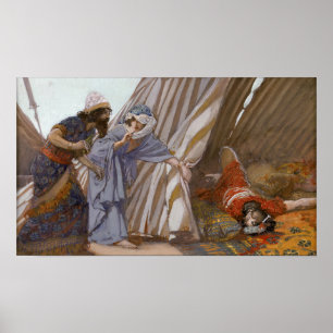 Póster Tissot - Jael muestra a Barak a Sisera muerto 19…