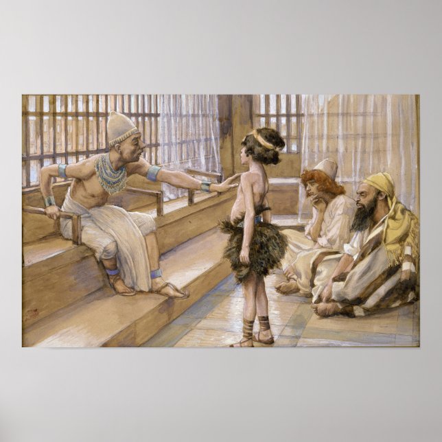 Póster Tissot - José vendido a Egipto (Frente)