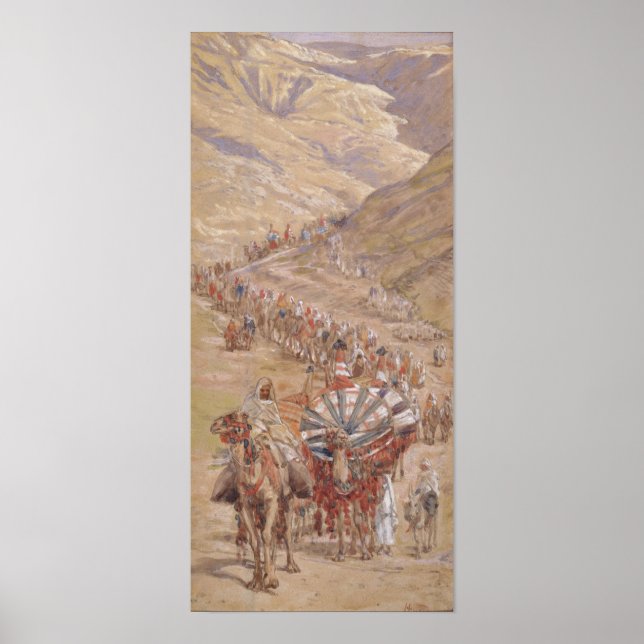 Póster Tissot - La Caravana de Abraham (Frente)