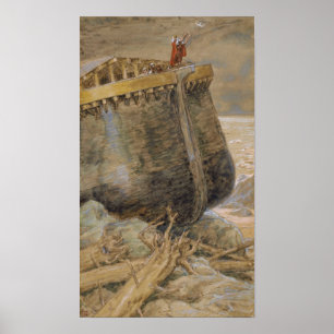Póster Tissot - La Paloma Vuelve A Noé 1896
