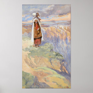 Póster Tissot - Moisés ve la Tierra Prometida desde lejos