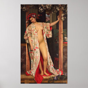 Póster Tissot - Mujer Japonesa en el Baño 1864