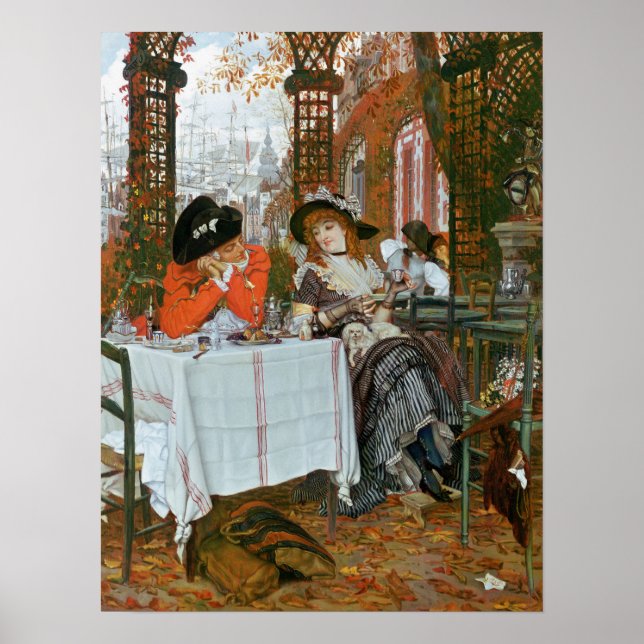 Póster Tissot - Un Almuerzo (Frente)
