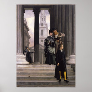 Póster Tissot - Visitantes de Londres 1874