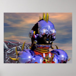 Póster TITAN CYBORG PORTRAIT Ciencia Ficción,Scifi