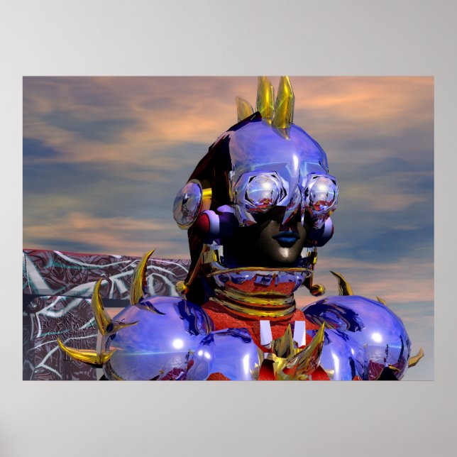 Póster TITAN CYBORG PORTRAIT Ciencia Ficción,Scifi (Frente)