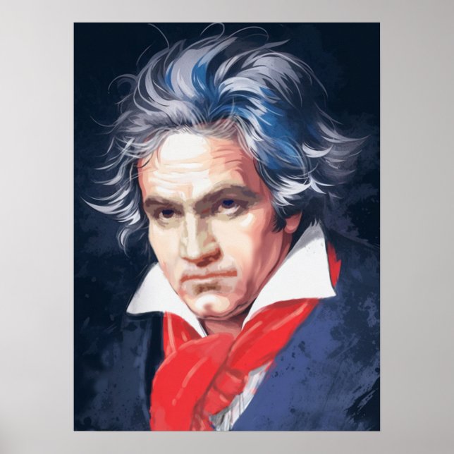Póster Titanes de la música: Beethoven (Frente)