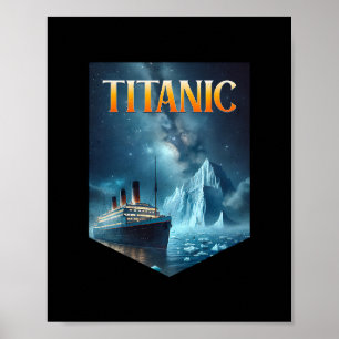 Póster Titanic Crucero Iceberg 1912 Rms Viaje Hombres Muj