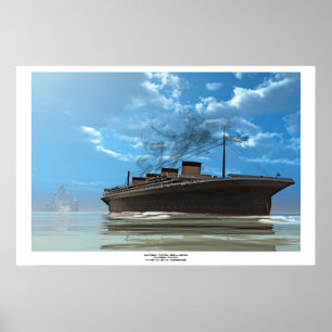 Póster Titanic e Iceberg