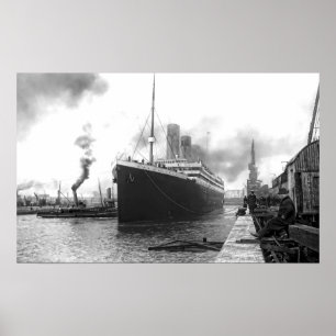 Póster TITANIC in SOUTHAMPTON HARBOR