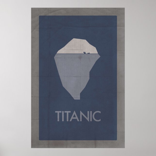 Póster Titanic minimalista (Frente)