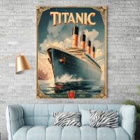 Poster Titanic - Poster de Arte Retro Vintage